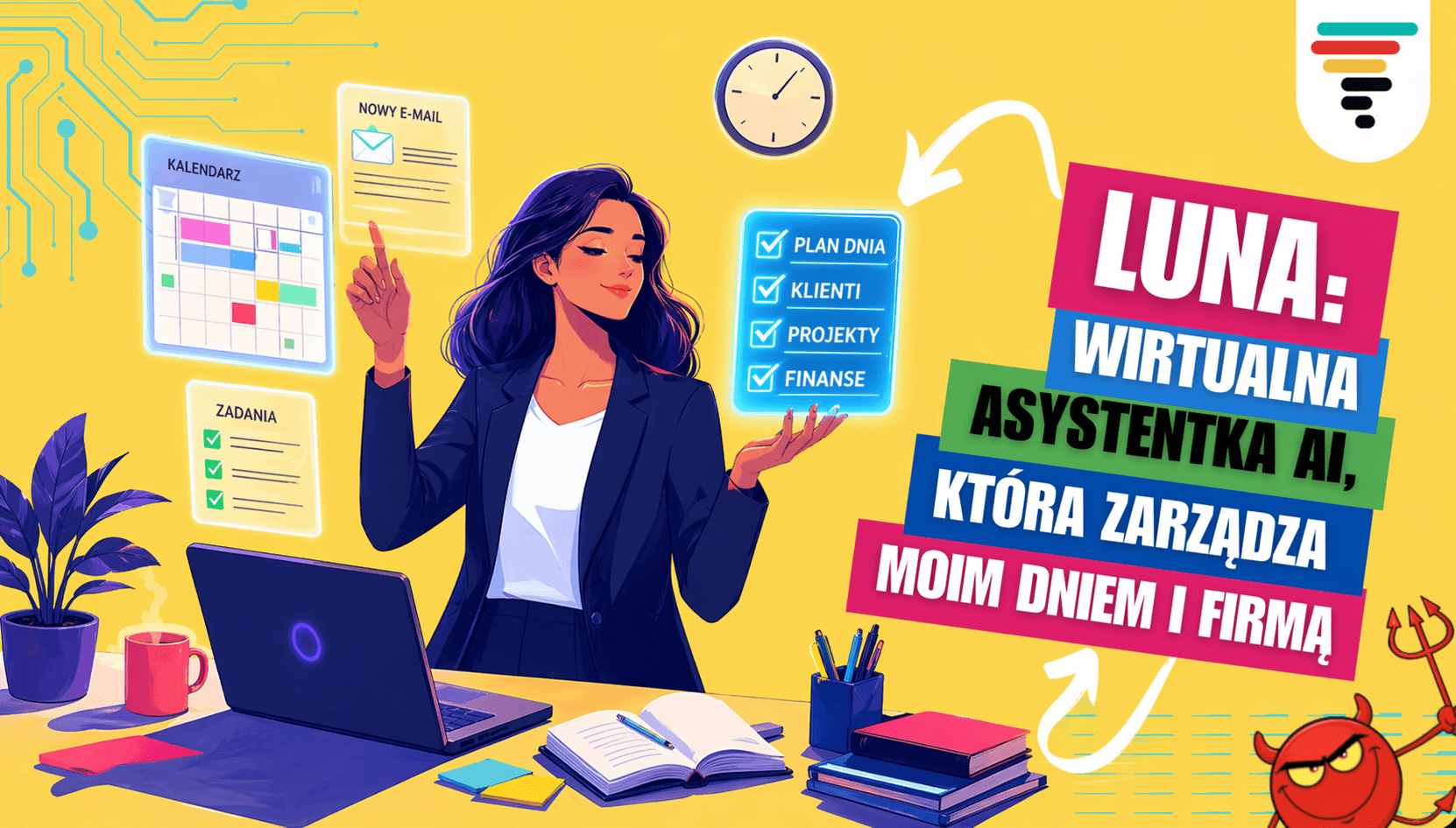 Luna: Wirtualna asystentka AI, która zarządza moim dniem i firmą