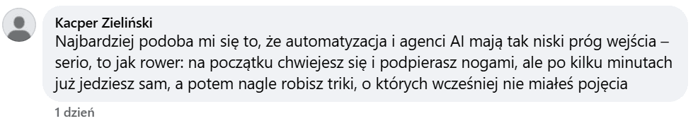 Komentarz uczestnika