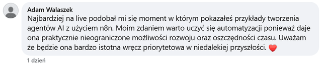 Komentarz uczestnika