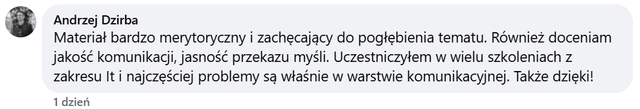 Komentarz uczestnika