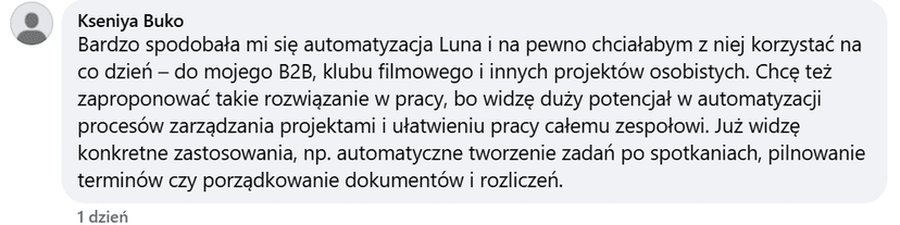 Komentarz uczestnika