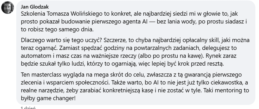 Komentarz uczestnika