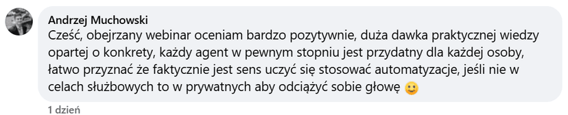 Komentarz uczestnika