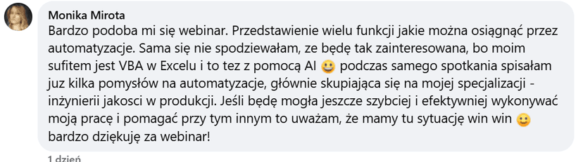 Komentarz uczestnika