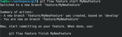Git flow feature