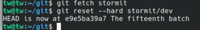 Git reset to origin
