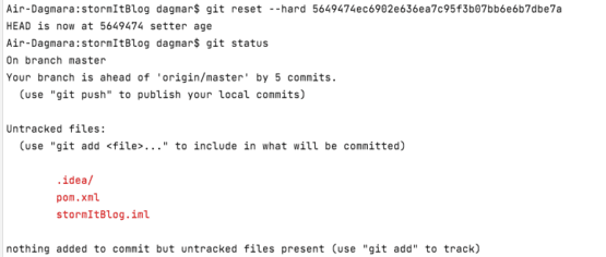 git reset – git reset hard