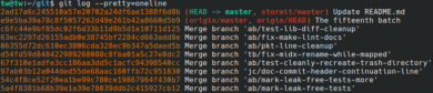Git log oneline