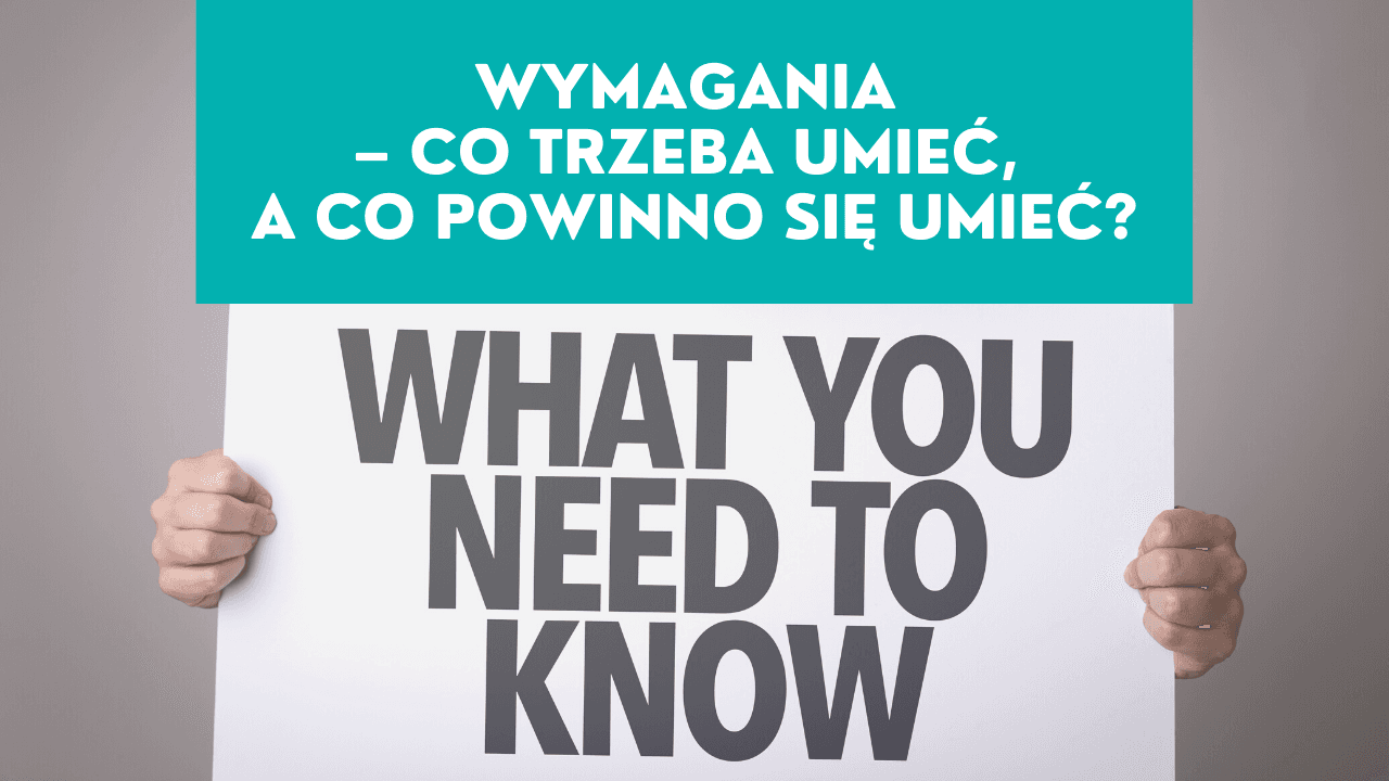 Wymagania Junior Developer