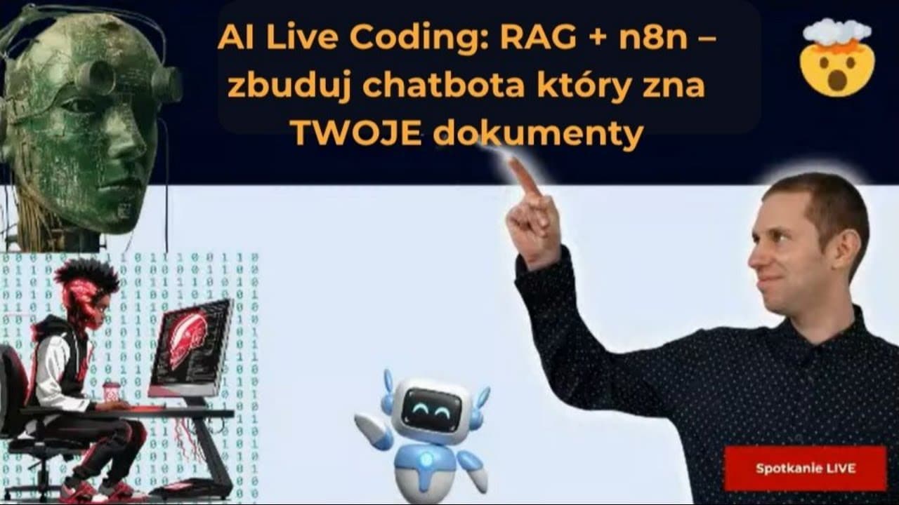 AI Live Coding: RAG + n8n – zbuduj chatbota, który zna TWOJE dokumenty
