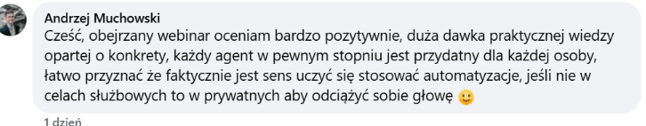 Opinia uczestnika programu StormIT