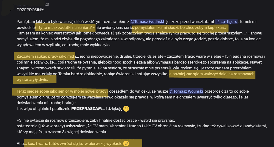 Opinia SP Tigers o szkoleniu z agentów AI