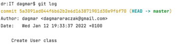 git log – git r