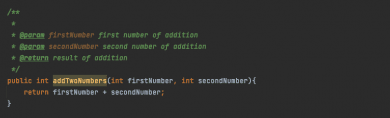 java javadoc comment