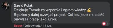 Opinia uczestnika programu