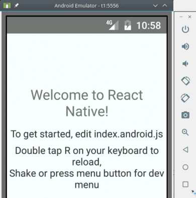 React Native emulator