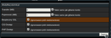 DirectAdmin SSL dla domeny