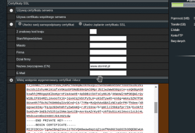 DirectAdmin certyfikat SSL