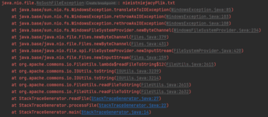 stacktrace