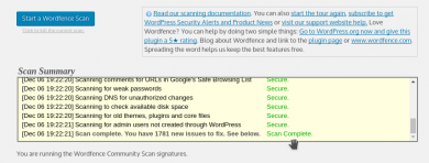 Wordfence skanowanie