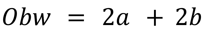 wzór na obwód prostokąta