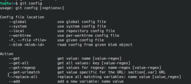Git config