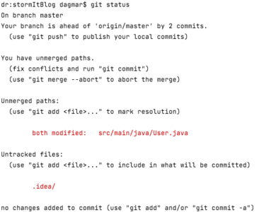 git merge –git merge conflict