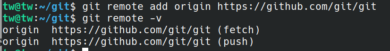 Git remote add