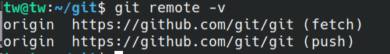 Git remote origin