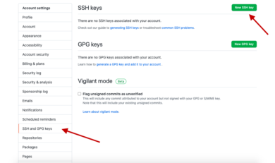 git ssh key - GitHub new ssh key git ssh