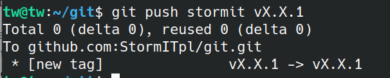 Git push tag