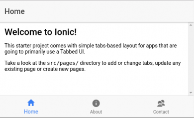 Ionic pierwsza aplikacja
