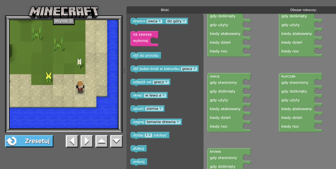Programowanie dla dzieci – nauka Minecraft