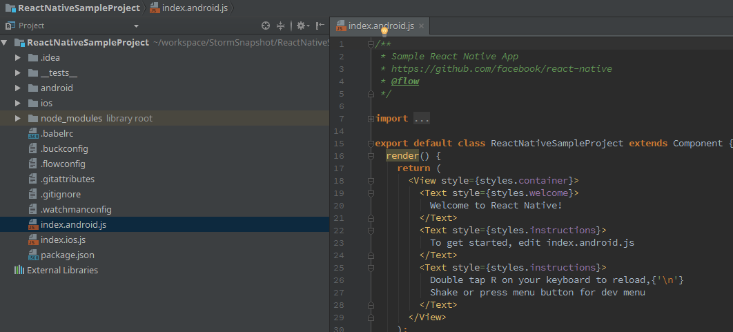 Projekt React Native