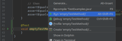 Testy jednostkowe Intellij