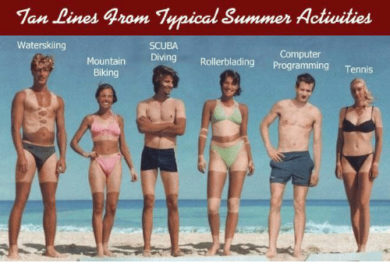 Programista na wakacjach – opalenizna