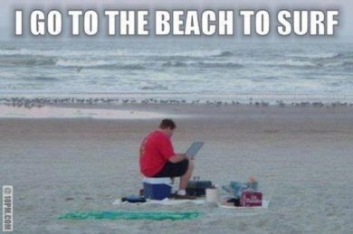 Programista na wakacjach