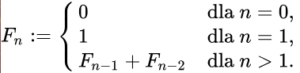Ciąg Fibonacciego – wzór rekurencyjny